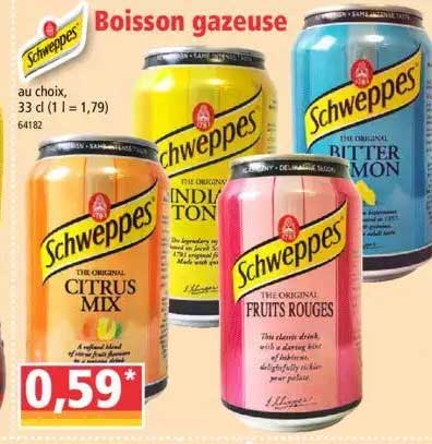 Boisson Gazeuse Schweppes