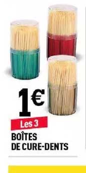 boîtes de cure-dents