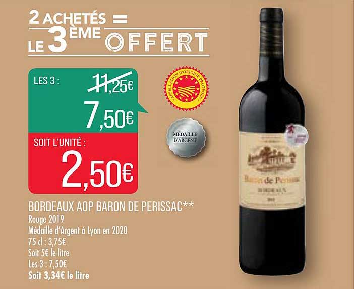 Bordeaux Aop Baron De Perissac