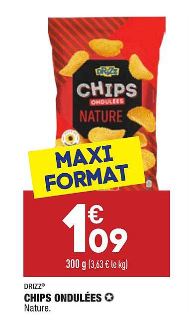 chips ondulées drizz