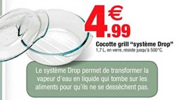 Cocotte Grill "système Drop"