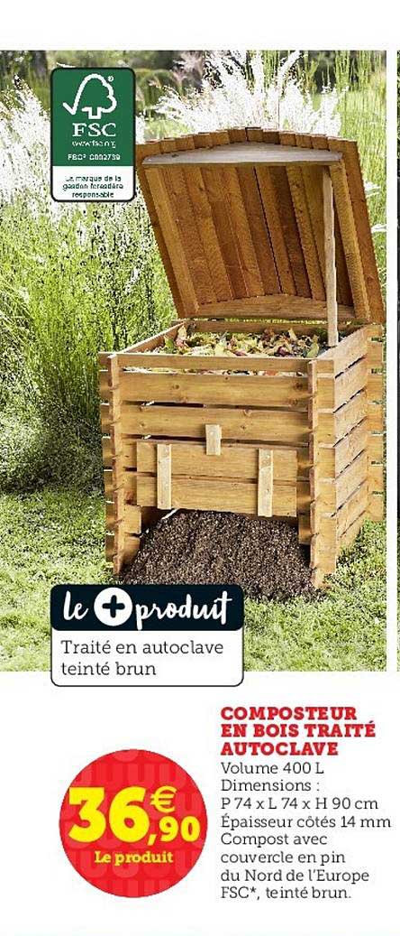 composteur en bois traité autoclave