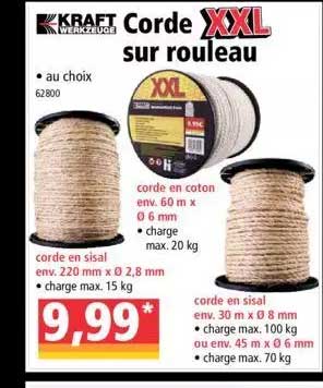 corde sur rouleau kraft werkzeuge
