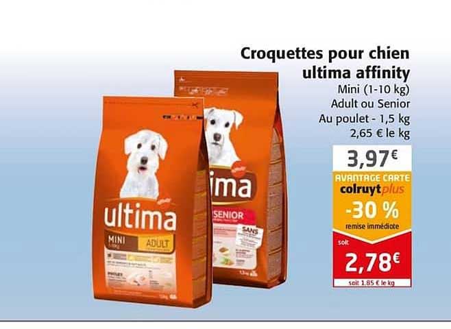 croquettes pour chien ultima affinity