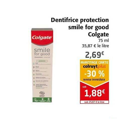 dentifrice protection smile for good colgate