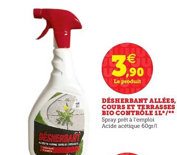 désherbant allées cours et terrasses bio contrôle 1l