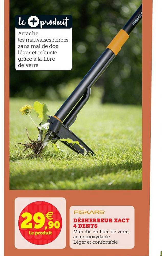 désherbeur xact 4 dents fiskars