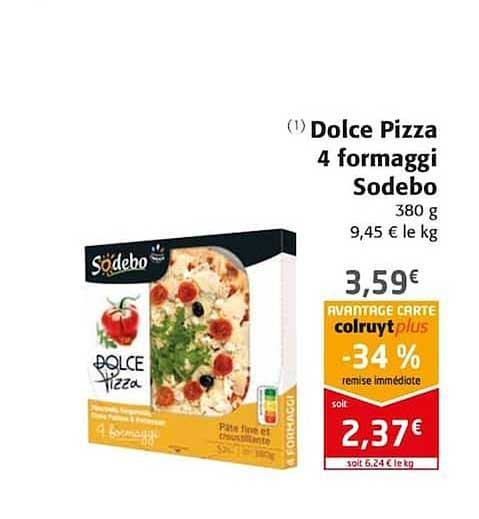 Dolce Pizza 4 Formaggi Sodebo