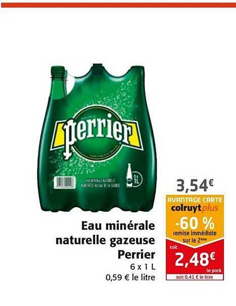 Eau Minérale Naturelle Gazeuse Perrier