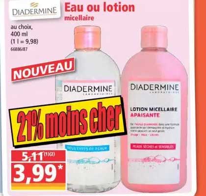 Eau Ou Lotion Micellaire Diadermine