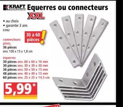 équerres ou connecteurs kraft werkzeuge