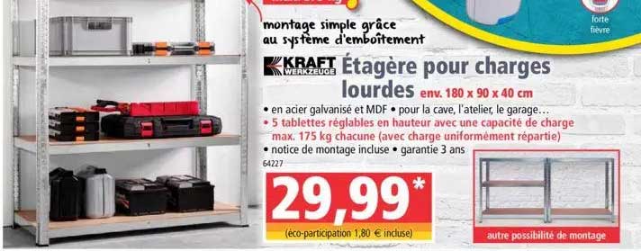 étagère pour charges lourdes kraft