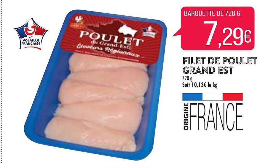 filet de poulet grand est