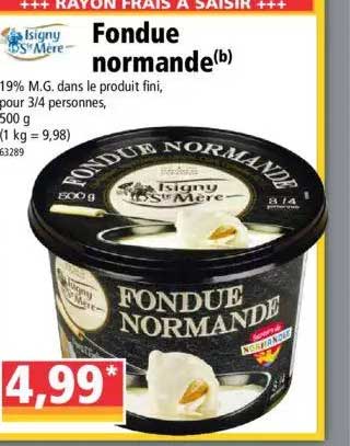 fondue isigny ste mère