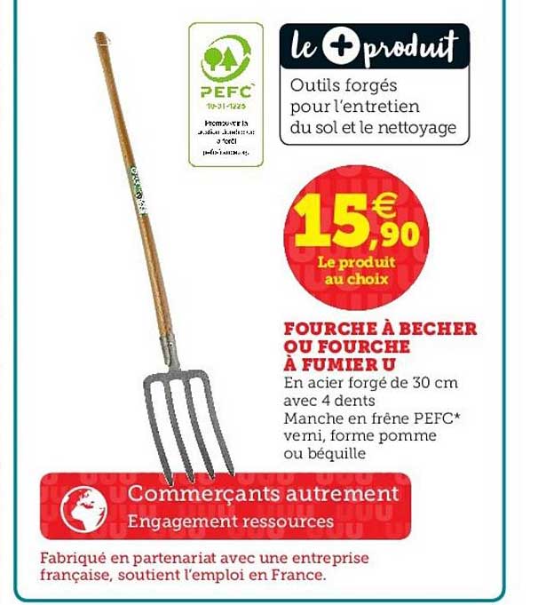 Fourche à Becher Ou Fourche à Fumier U