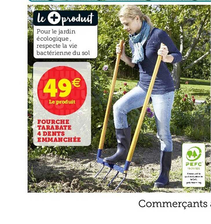 Fourche Tarabate 4 Dents Emmanchée