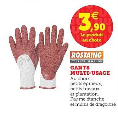 gants multi usage rostaing