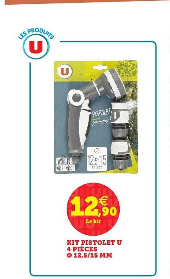 kit pistolet u 4 pièces 12.5 15mm