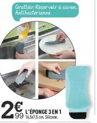 l'éponge 3 en 1