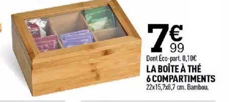 La Boîte à Thé 6 Compartiments