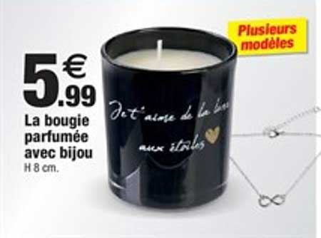 la bougie parfumée avec bijou