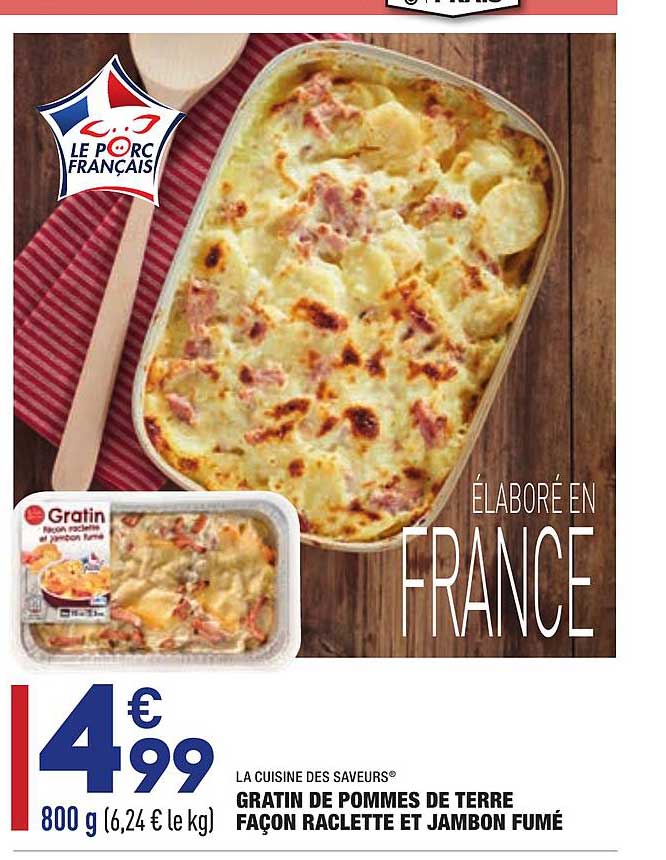 la cuisine des saveurs gratin de pommes de terre façon raclette et jambon fumé