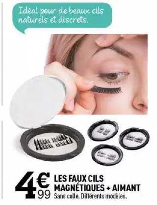 les faux cils magnétiques + aimant