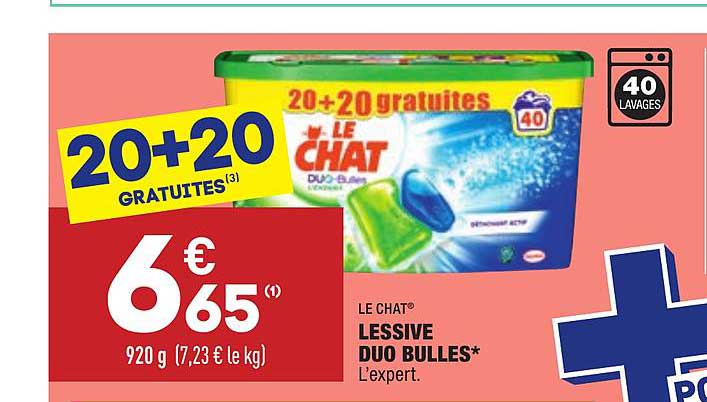 Lessive Duo Bulles Le Chat
