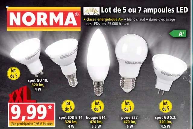 Lot De 5 Ou 7 Ampoules Led I-glow
