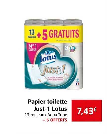 papier toilette just 1 lotus