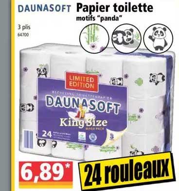 Papier Toilette Motifs "panda" Daunasoft