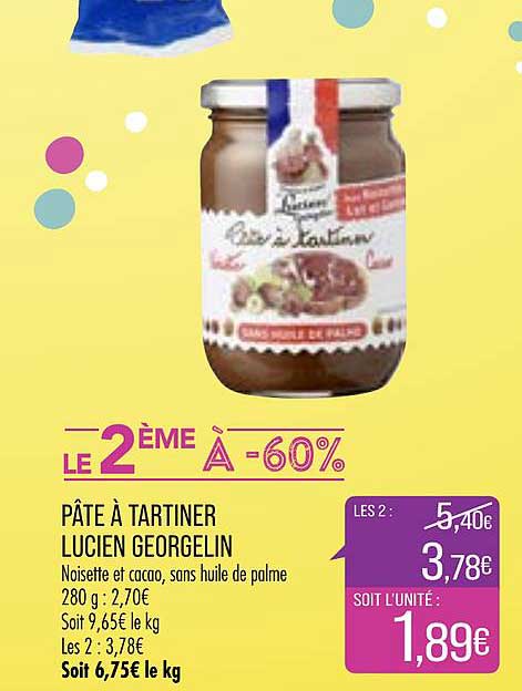 pâte à tartiner lucien georgelin