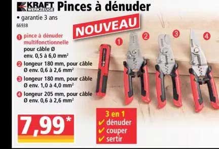 pinces à dénuder kraft werkzeuge