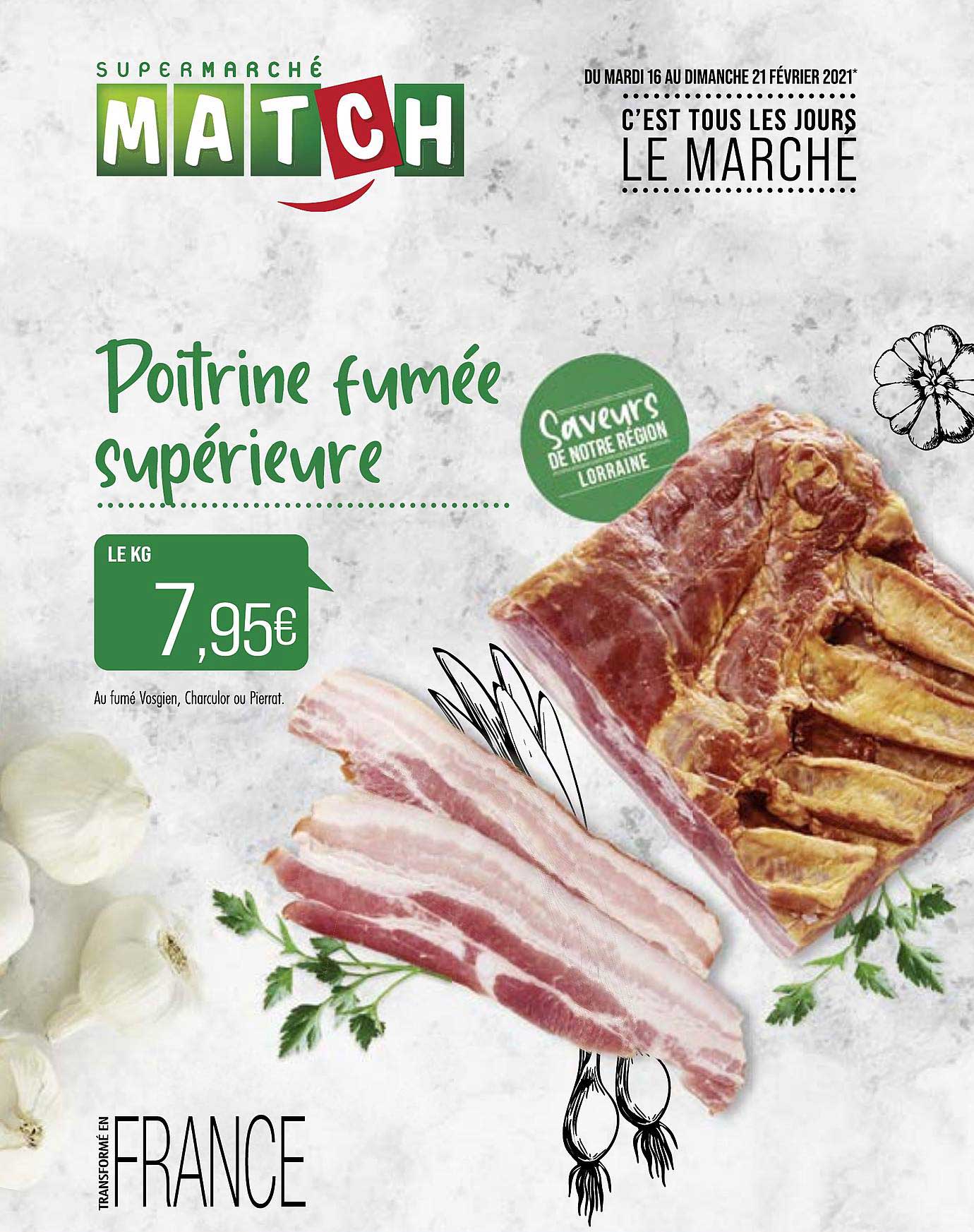 Poitrine Fumée Supérieure