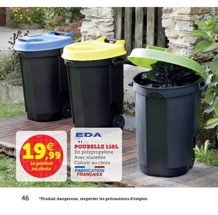 poubelle 110l eda