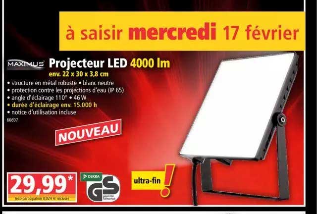 Projecteur Led 4000 Lm Maximus