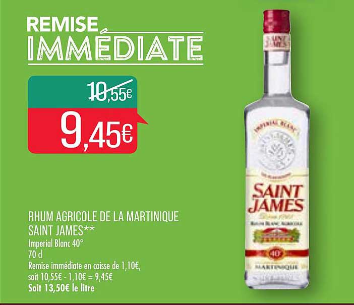 Rhum Agricole De La Martinique Saint James