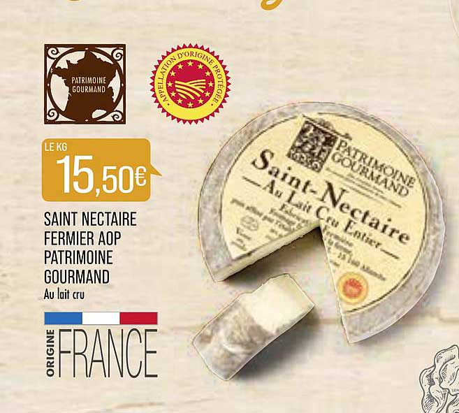 saint nectaire fermier aop patrimoine gourmand