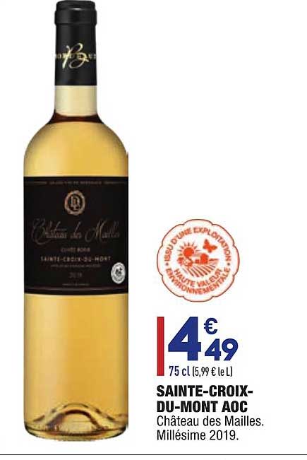 sainte-croix-du-mont aoc château des mailles