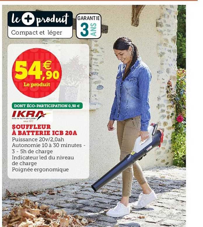 souffleur à batterie icb 20a ikra