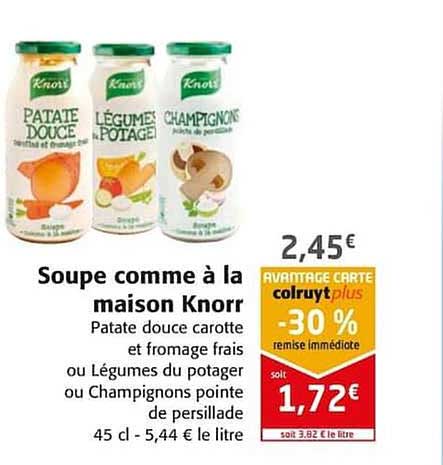soupe comme à la maison knorr