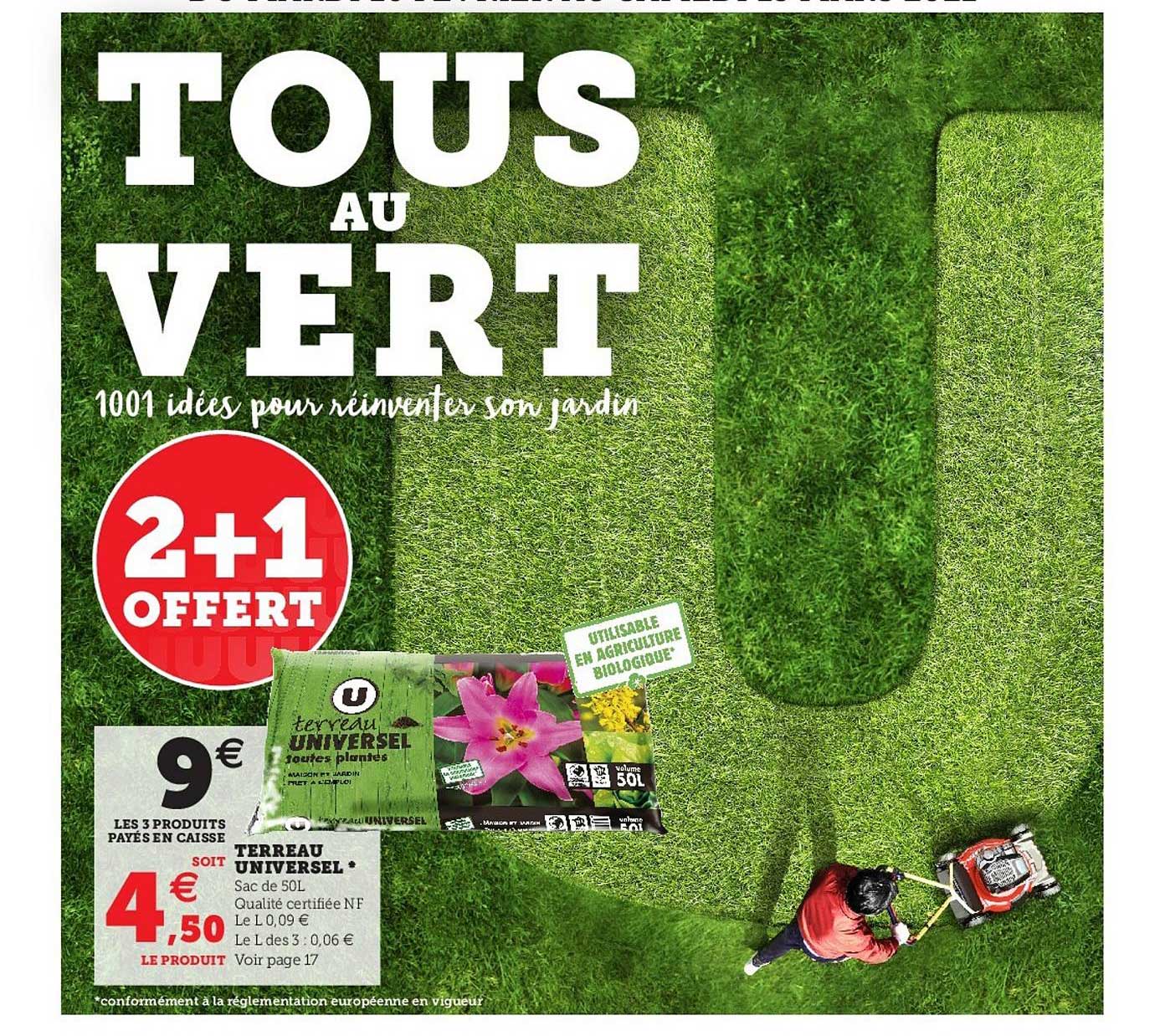 Terreau Universel 2+1 Offert