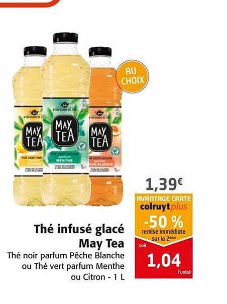 thé infusé glacé may tea