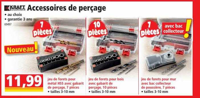 accessoires de perçage kraft werkzeuge