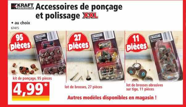 accessoires de ponçage et polissage xxl kraft werkzeuge