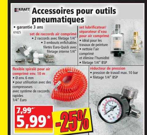accessoires pour outils pneumatiques kraft werkzeuge