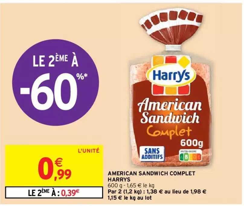 american sandwich complet harrys