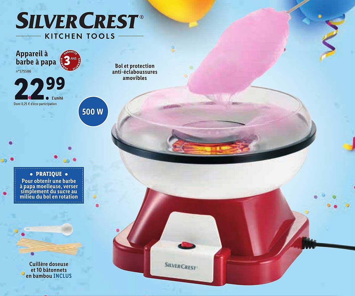 appareil à barbe à papa silverCrest