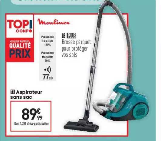 Aspirateur Sans Sac Moulinex