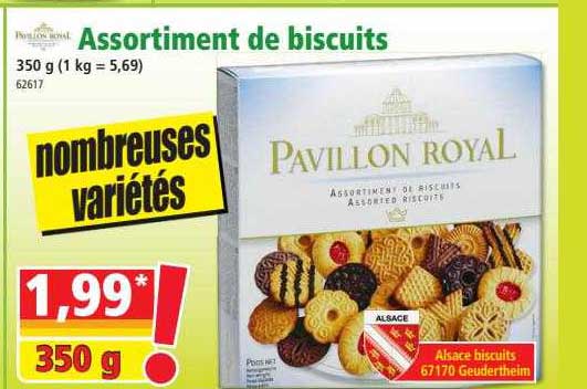 assortiment de biscuits pavillon royal